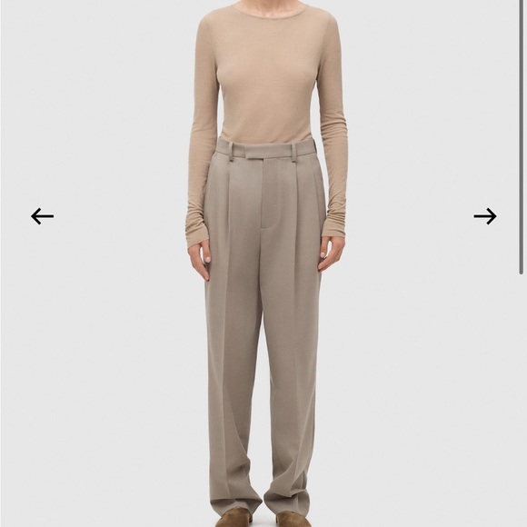 Wool Suit Collarless Jacket Tailored Trousers - Picture 6 of 16